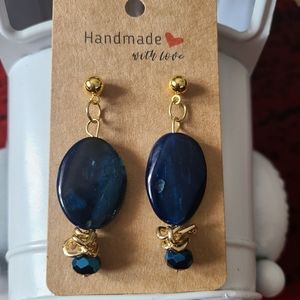 Handmade earrings with necklace